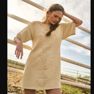 Tuckernuck MIRTH Osaka T-shirt SWEATER DRESS Mini HANDMADE SOLD OUT LG RET:$438